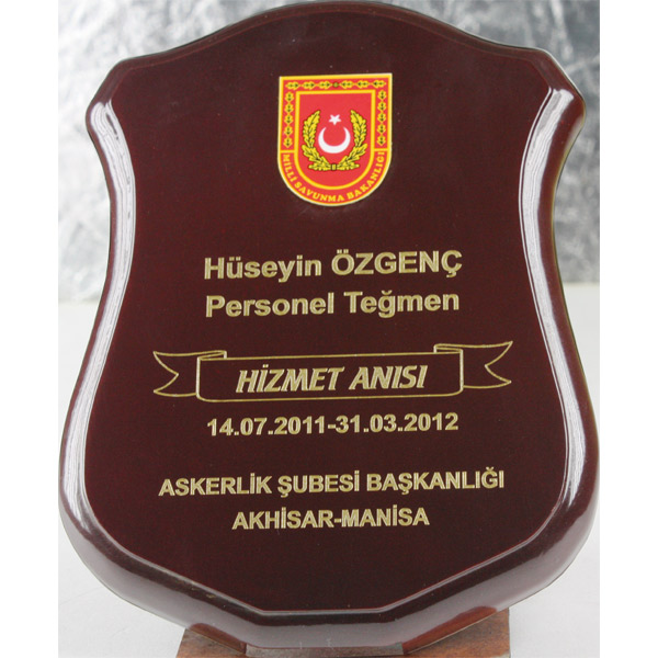 436 Ahşap Plaket